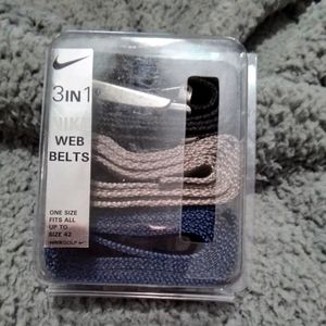 Nike 3 in 1 Web Belts